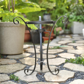 Wenbery 17-inch tall stand elevates the gazing ball.