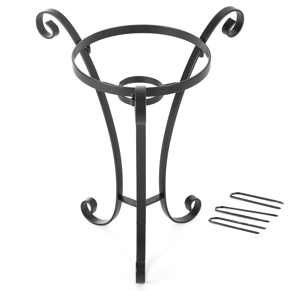 Wenbery metal gazing ball stand provides sturdy outdoor display.