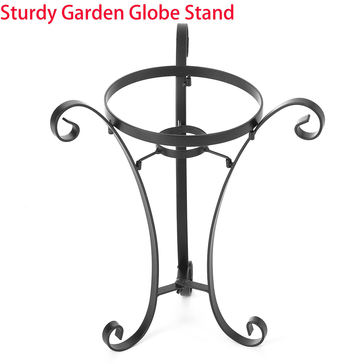 Wenbery stand fits 10-12 inch gazing balls securely.