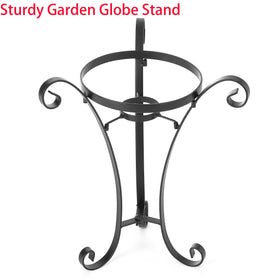 Wenbery stand fits 10-12 inch gazing balls securely.