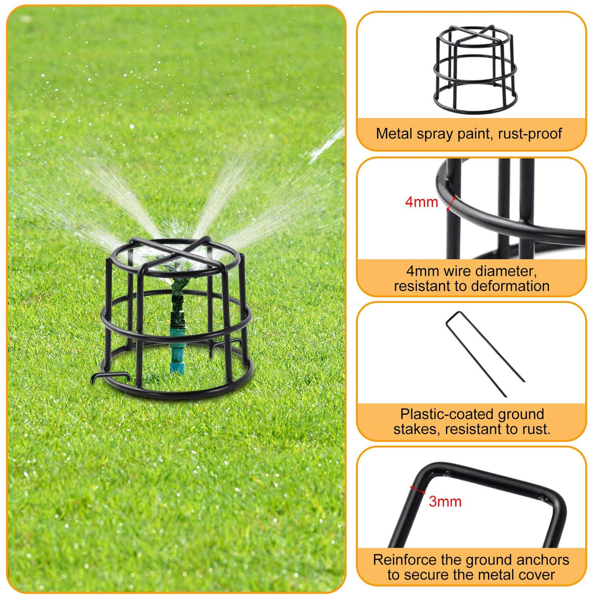 Wenfan 360-degree protector delivers all-around irrigation head protection.