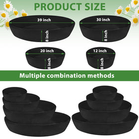 Wenfan 4-tier planter middle layer 30-inch diameter supports even sun exposure