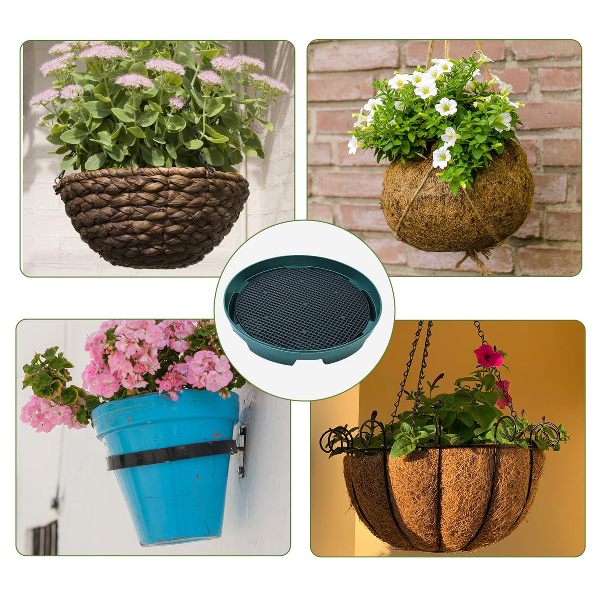 Wenfan compatible options fit hanging baskets and pots with liners