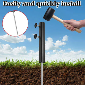 Wenfan ground stake anchors beach umbrellas or sunshades