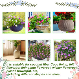 Wenfan hanging basket drip pan captures excess moisture for clean surfaces.