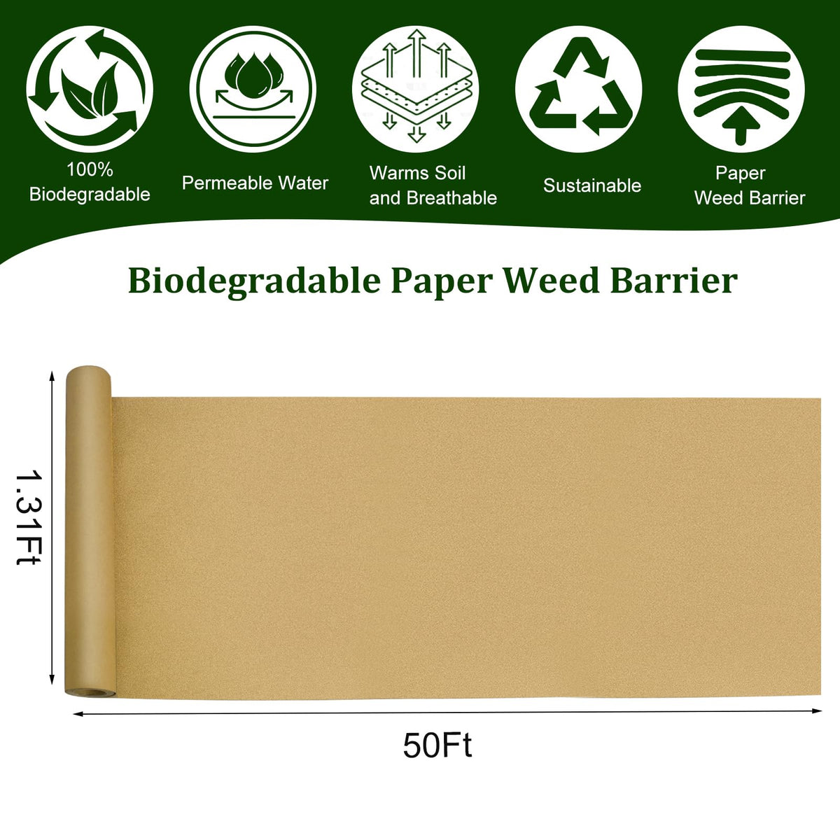 Wenfan heavy-duty garden paper shows durability for large beds