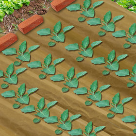 Wenfan lawn weed barrier roll in an urban garden setup.