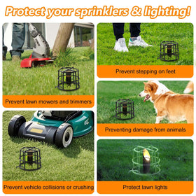 Wenfan size diagram explains compatibility for sprinkler protectors.