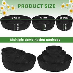 Wenfan 3-tier planter middle layer highlighting space-saving design.