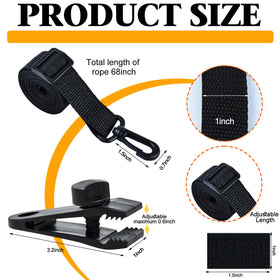 Wenfan unbreakable serrated teeth clamp grips the solar cover firmly.