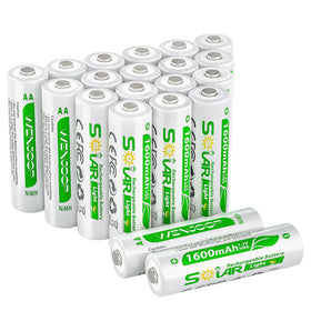 WENJOOP packaging of AA batteries for outdoor solar lighting replacements