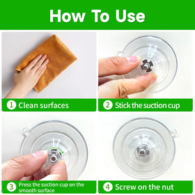 WENMIXER suction cup with screw nut provides solid attachment.