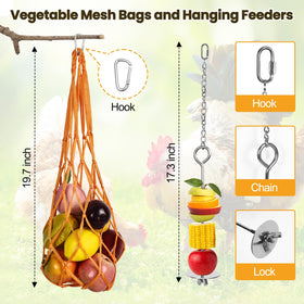 WENNIIWN vegetable hanging feeder keeps hens engaged with fresh snacks.