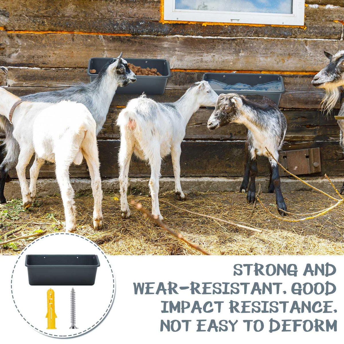 Wenqik 10-pack easy-clean plastic construction supports long-term use and straightforward maintenance.