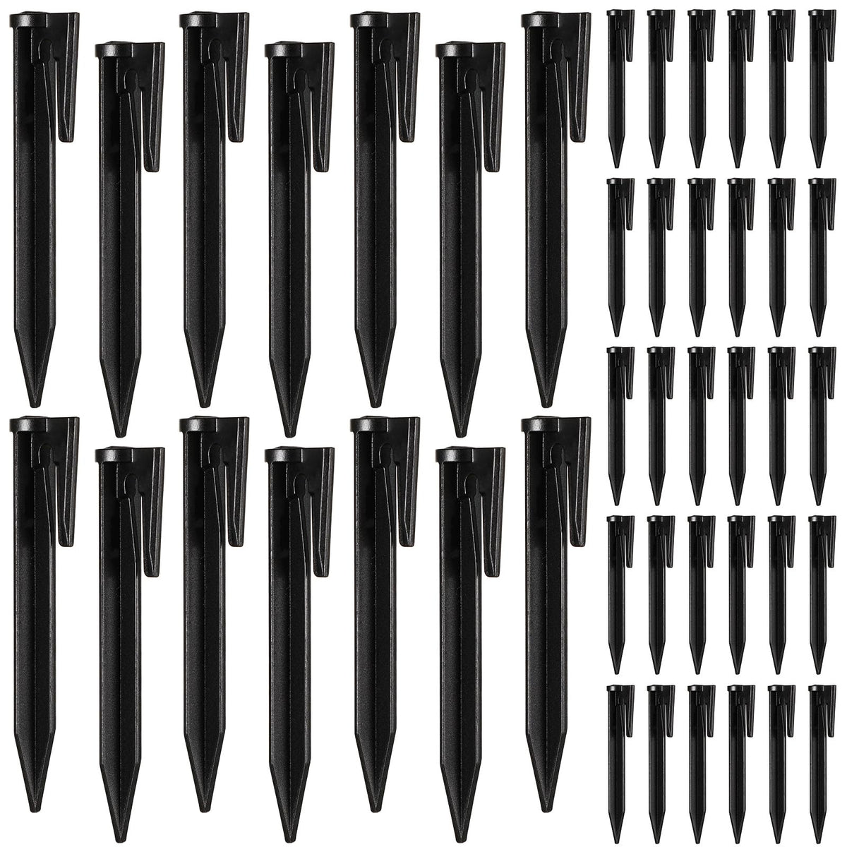 Wenqik 500-count plastic boundary wire stakes pack for quick garden boundary setup