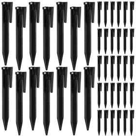 Wenqik 500-count plastic boundary wire stakes pack for quick garden boundary setup