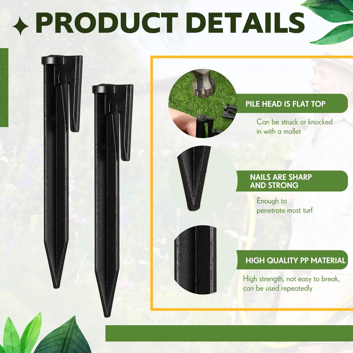 Wenqik boundary stake installed with robotic mower demonstrates stable installation