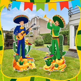 Wenqik Cinco de Mayo lawn decor package contents shown.
