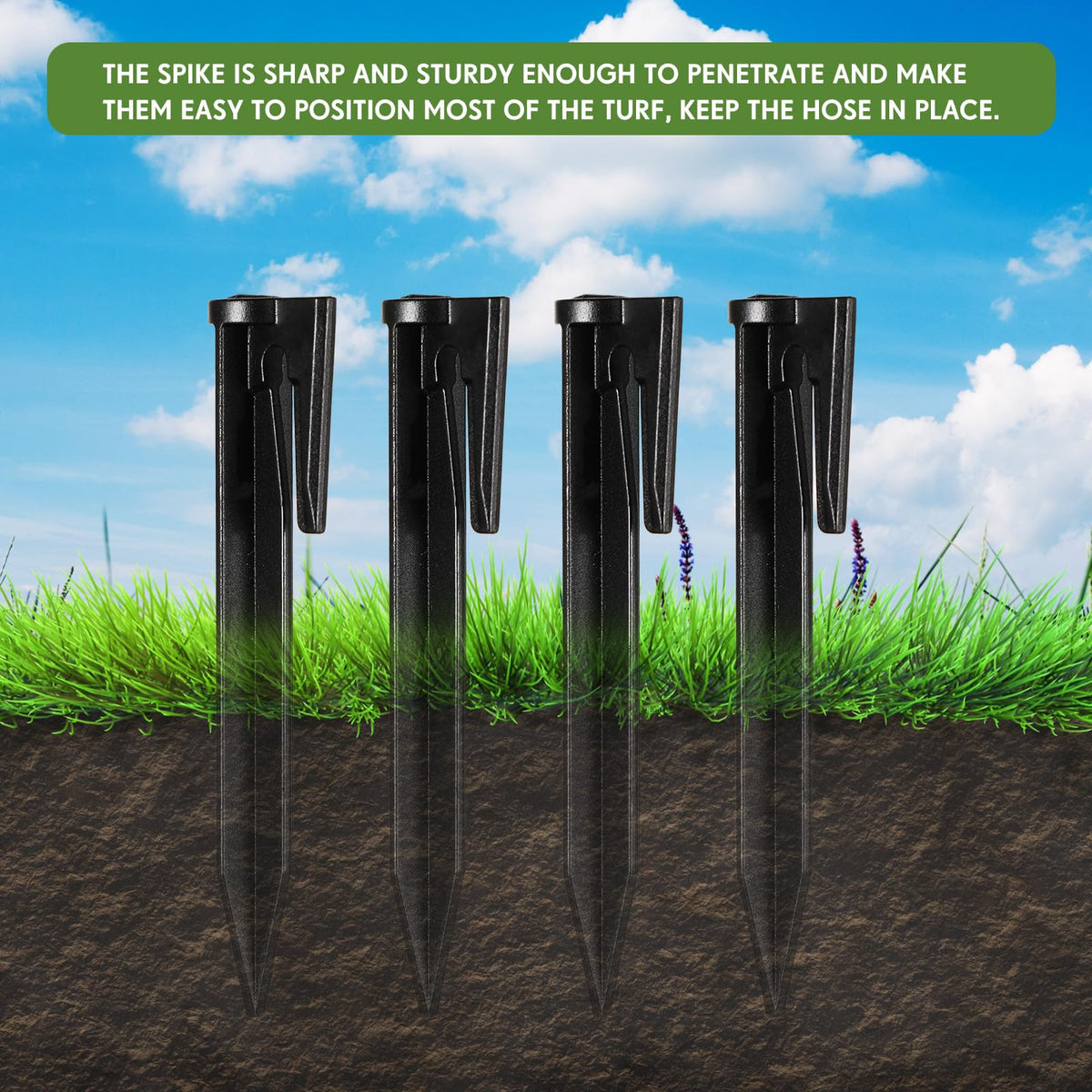 Wenqik lawn fence boundary setup image near pet fence highlights easy expansion