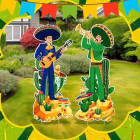 Outdoor fiesta decor by Wenqik suitable for lawn or garden displays.