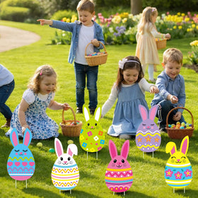 Wenqik weatherproof Easter yard signs for outdoor durability