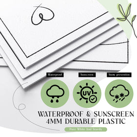 Wenqik white script sign enhances reception decor with elegant visibility