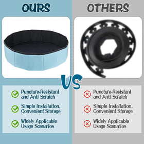 Wensdr dust bath tub is easy to relocate when folded for storage.