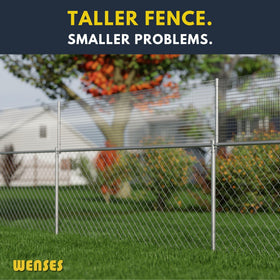 Wenses 25 inch fence extension installed on top rail for added containment