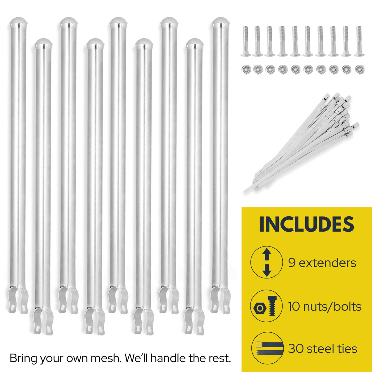 Wenses durable outdoor fence extension helps customize fence height for pets