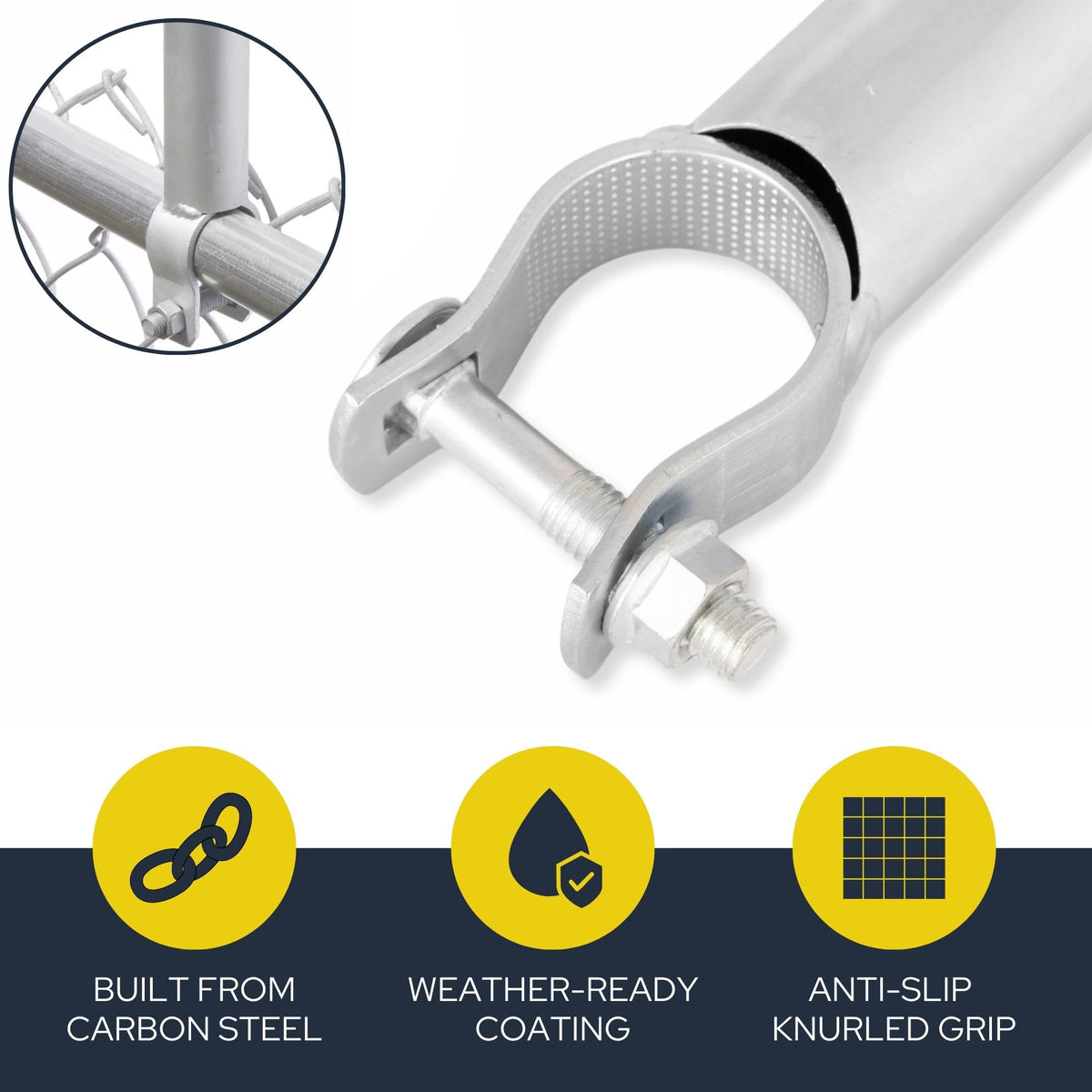 Wenses knurled clamp top rail grip ensures stable installation