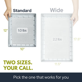 Wenses Soil Sifter includes gloves for ready-to-use sorting.
