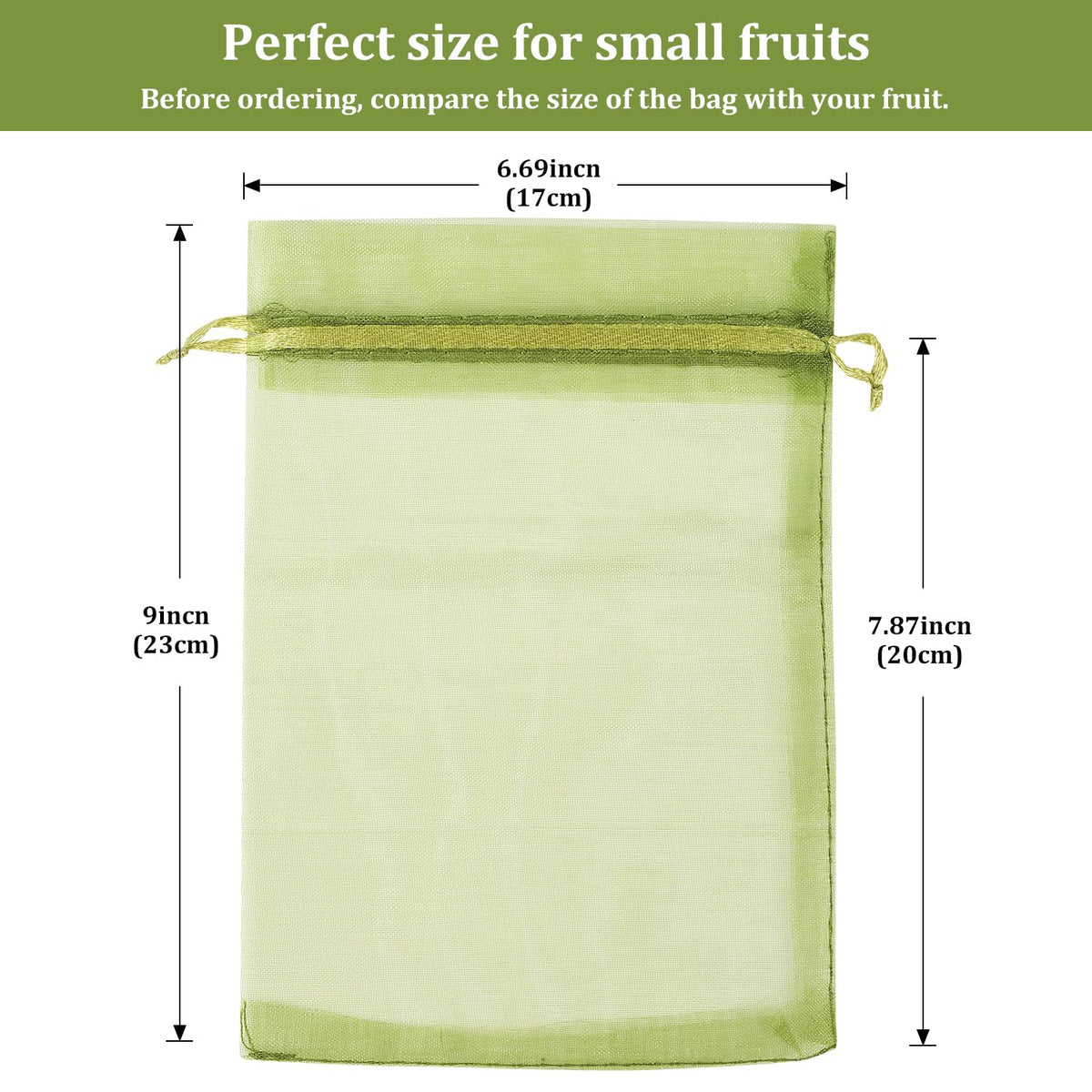WenTao drawstring mesh bag protects tomatoes from pests and birds