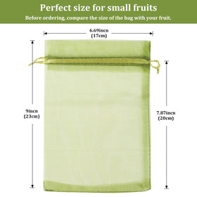 WenTao drawstring mesh bag protects tomatoes from pests and birds