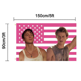 WENWELL JJ and Rafe flag outdoor banner with sturdy grommets for exterior display.