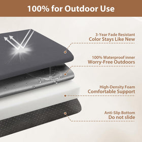 WEOAVRY back cushion 26x18 provides supportive padding