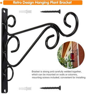 Weogot bracket wall hook outdoor ready to hang bird feeders or lanterns.