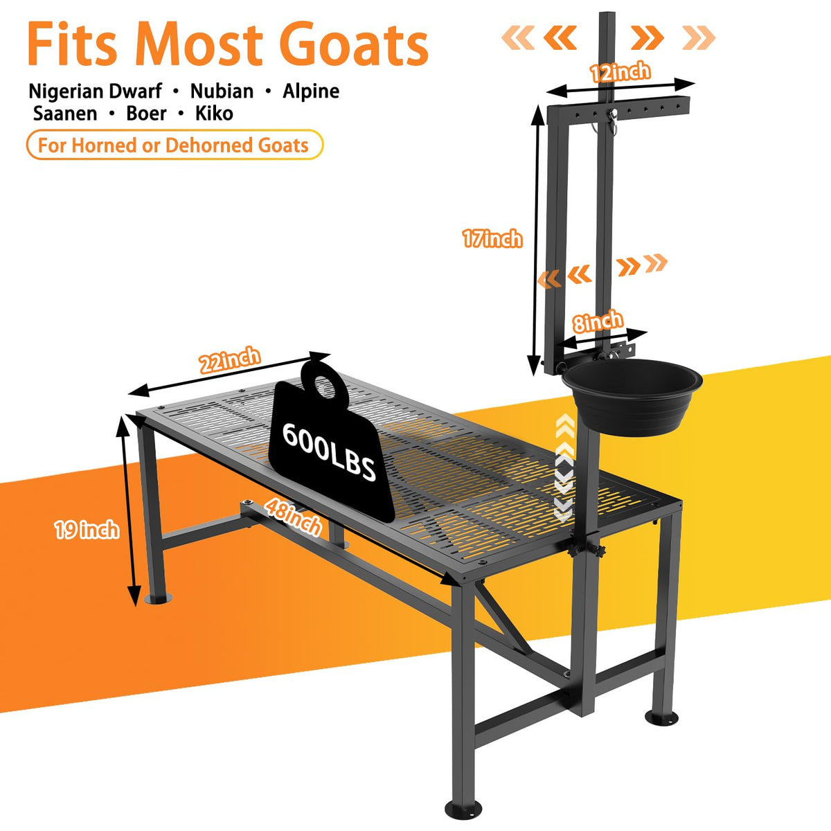 Wepepy Upgrade Goat Milk Stand anti slip design reduces wobble during handling.