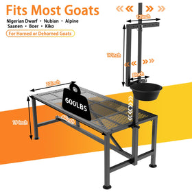 Wepepy Upgrade Goat Milk Stand anti slip design reduces wobble during handling.