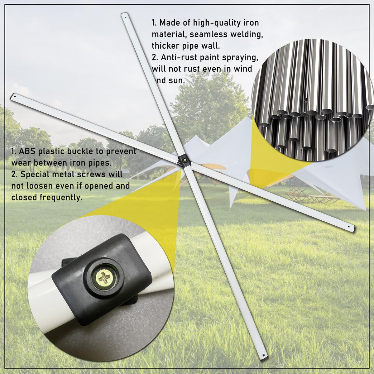 WeRChnpet truss bar compatible with Coleman Ozark Trail canopies.