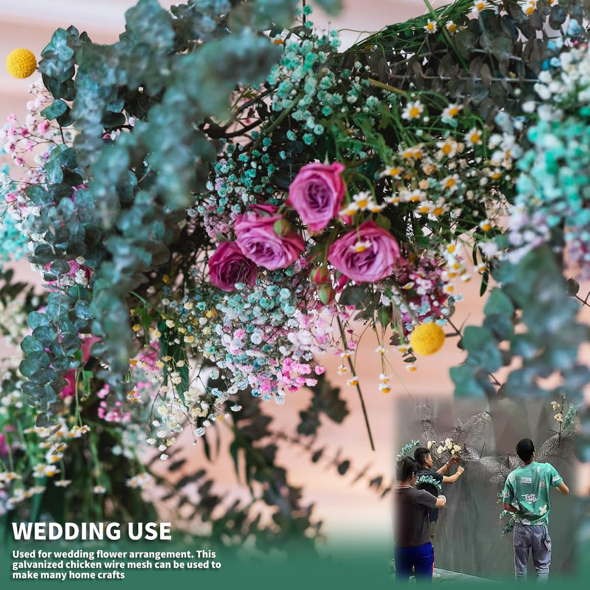 WERJOURU garden protection wire ideal for vegetable beds and flower beds