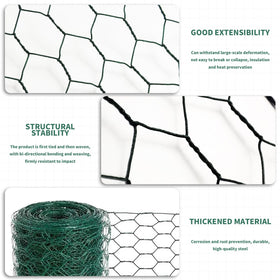 WERJOURU green PVC-coated wire with smooth finish for outdoor projects