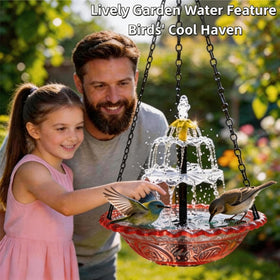 WesGen transparent basin provides up-close bird watching from indoors or patio.