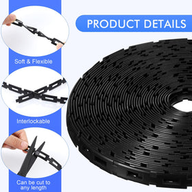 Wesiti backyard garden support tie secures saplings and posts.