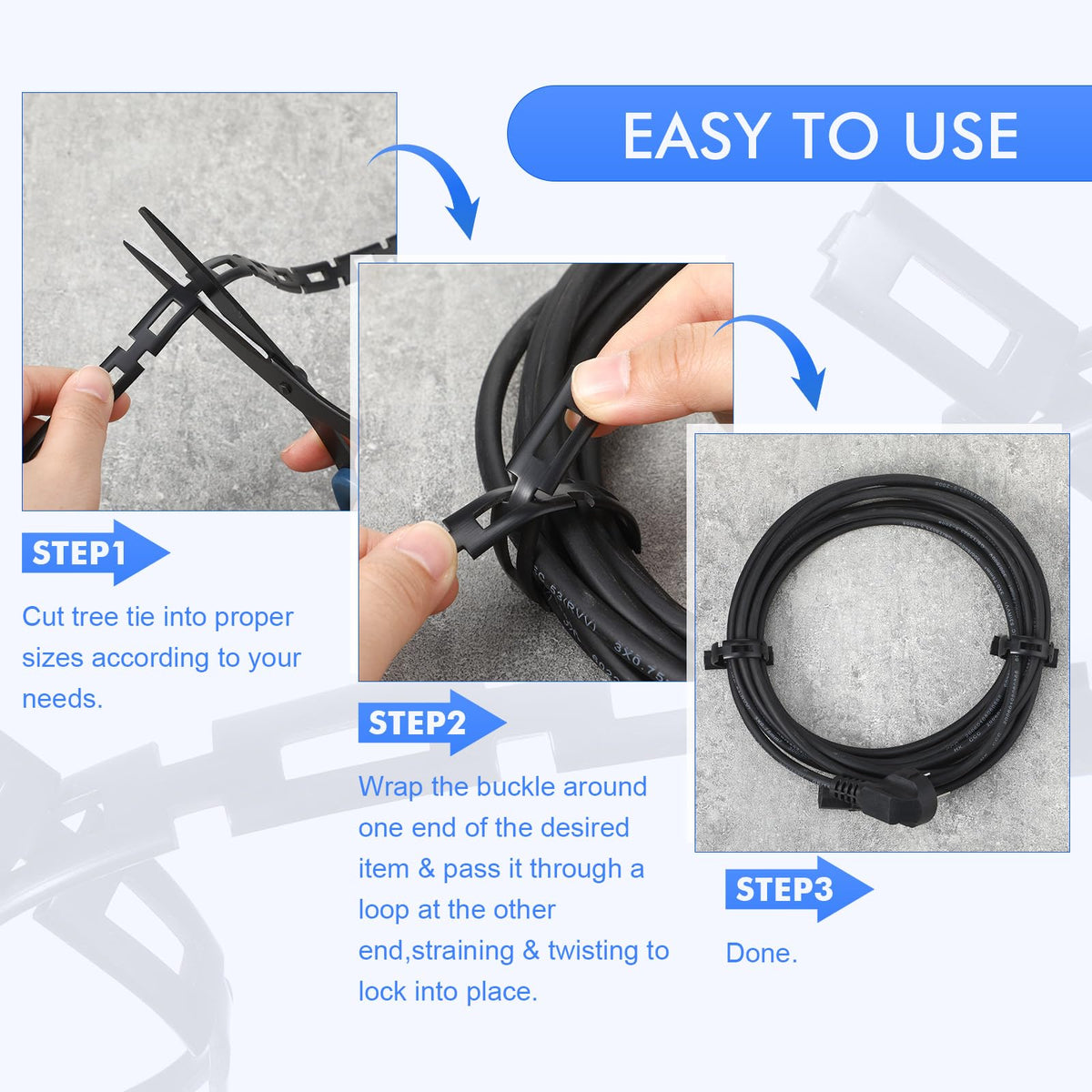 Wesiti cable and light string organization for versatile garden use.
