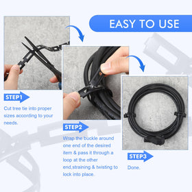 Wesiti cable and light string organization for versatile garden use.