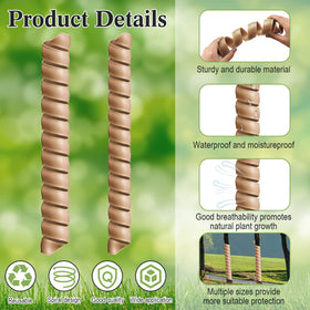 Wesiti tree protector being wrapped from bottom to top with easy spiral method