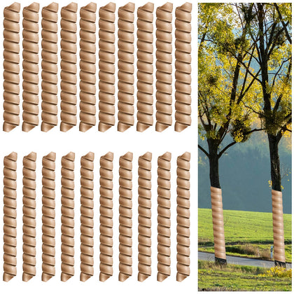 Wesiti tree trunk protector spiral wrap shown on a young sapling for deer and rodent protection
