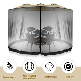 Wesnoy adjustable rope net simplifies setup on any outdoor umbrella