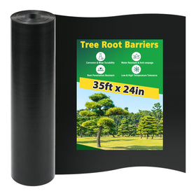 West Bay 35ft root barrier roll protects sidewalks from invasive roots.