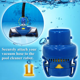 WEST ORGIN FRV100 connected to Zodiac MX6 demonstrates seamless in-pool cleaning.